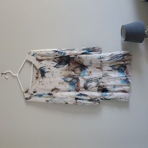 Women's Carla Conti Silk Midi Layered Lightweight Dress Sz M Spring Summer